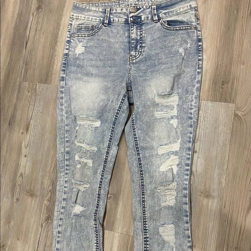 Vanilla Sky size 9 light denim jeans.